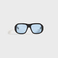 Flatlist Ford - Solid Black / Solid Blue Lens