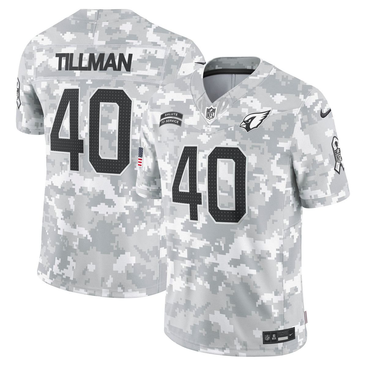 Pat Tillman Arizona Cardinals Nike 2024 Salute to Service Retired   Limited Jersey - Arctic Camo