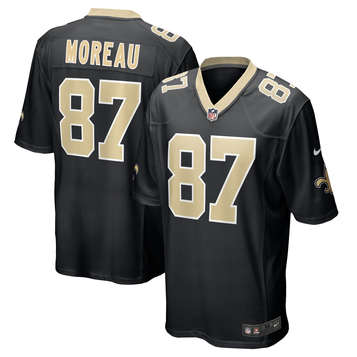 Foster Moreau New Orleans Saints Nike Game Jersey - Black