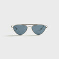 Oliver Peoples x Jil Sander 56 Edition 1 Sunglasses - Silver / Blue