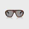 Prada Acetate Geometric Sunglasses - Root Tortoise / Light Brown