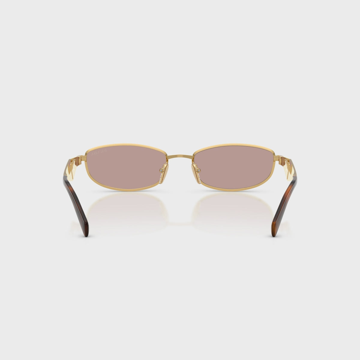 Prada PR D51S Oval Sunglasses - Gold