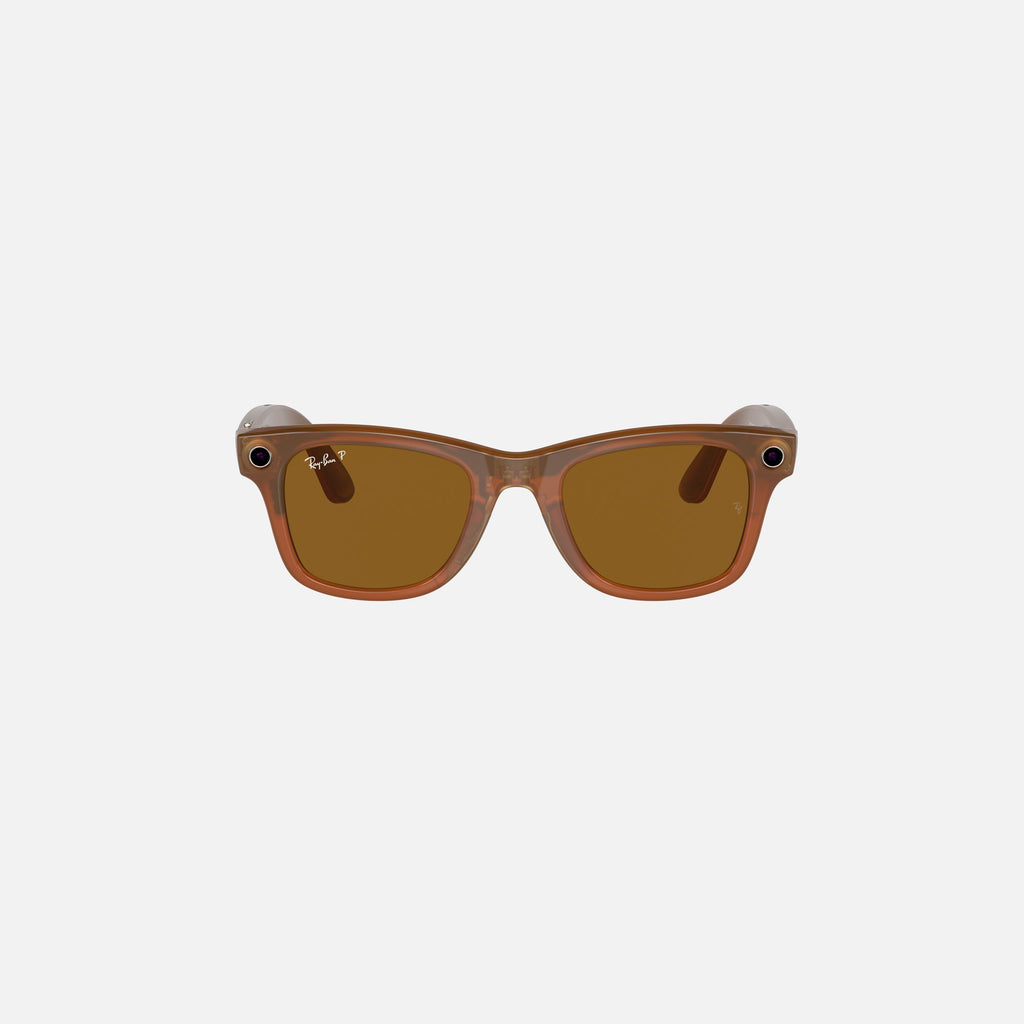 Ray-Ban Meta Wayfarer - Shiny Caramel / Brown