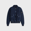 Stone Island Denim Research Corduroy Bomber Jacket - Indigo