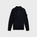 Stone Island Ghost Piece Pure Wool Knit Polo - Navy Blue