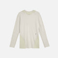 On Running for Post Archive Faction Performance Long Sleeve Tee - Moondust Chalk