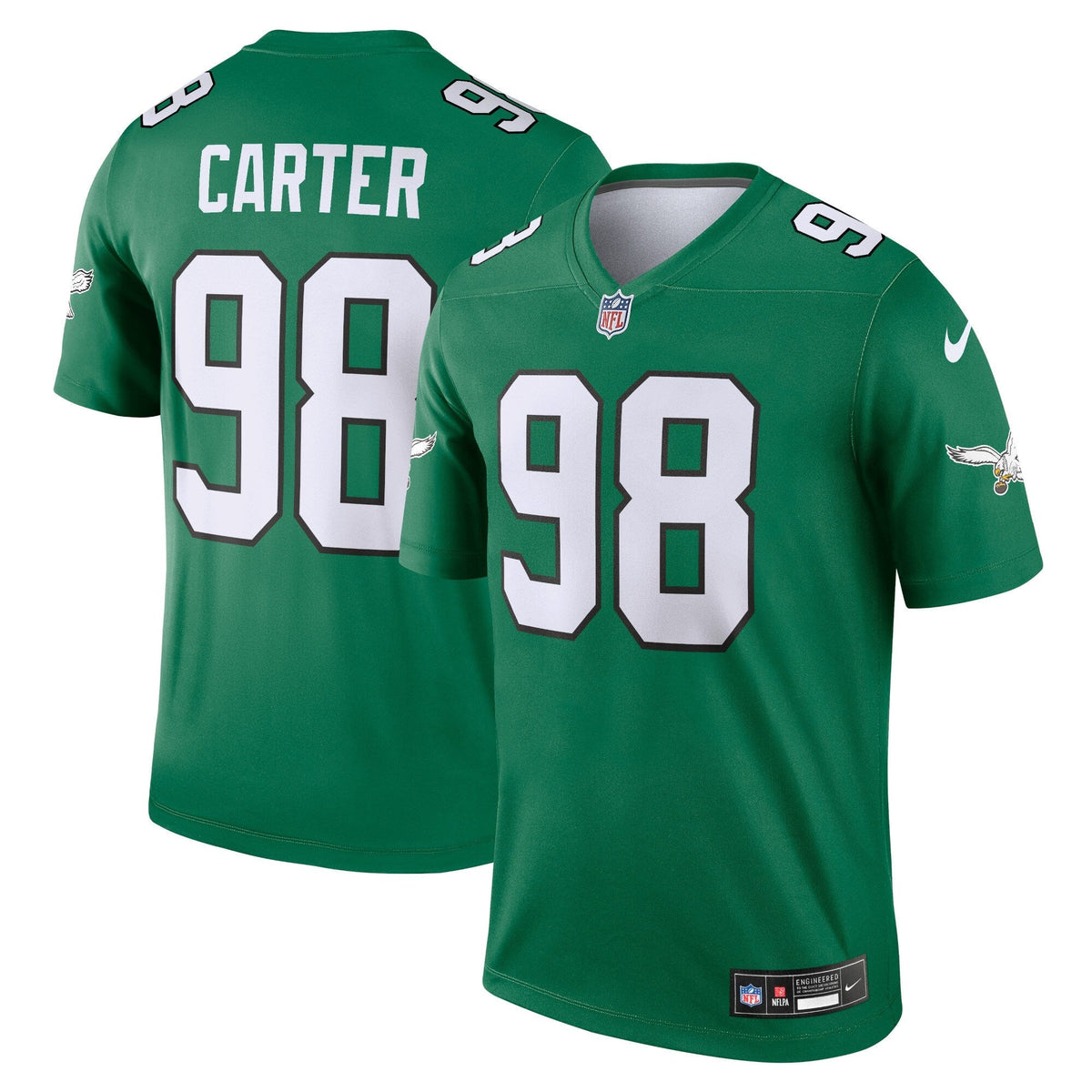 Jalen Carter Philadelphia Eagles Nike Alternate Legend Jersey - Kelly Green