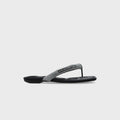 Alexander Wang Jenna Tubular Flat Thong Sandal - Black Crystal