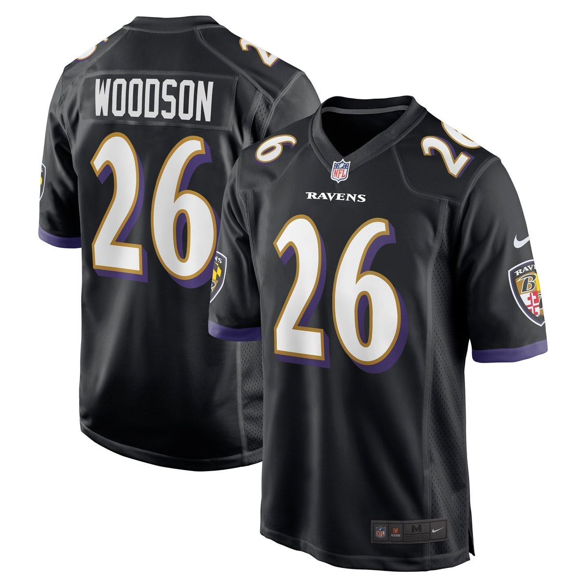 Rod Woodson Baltimore Ravens Nike Retired   Jersey - Black