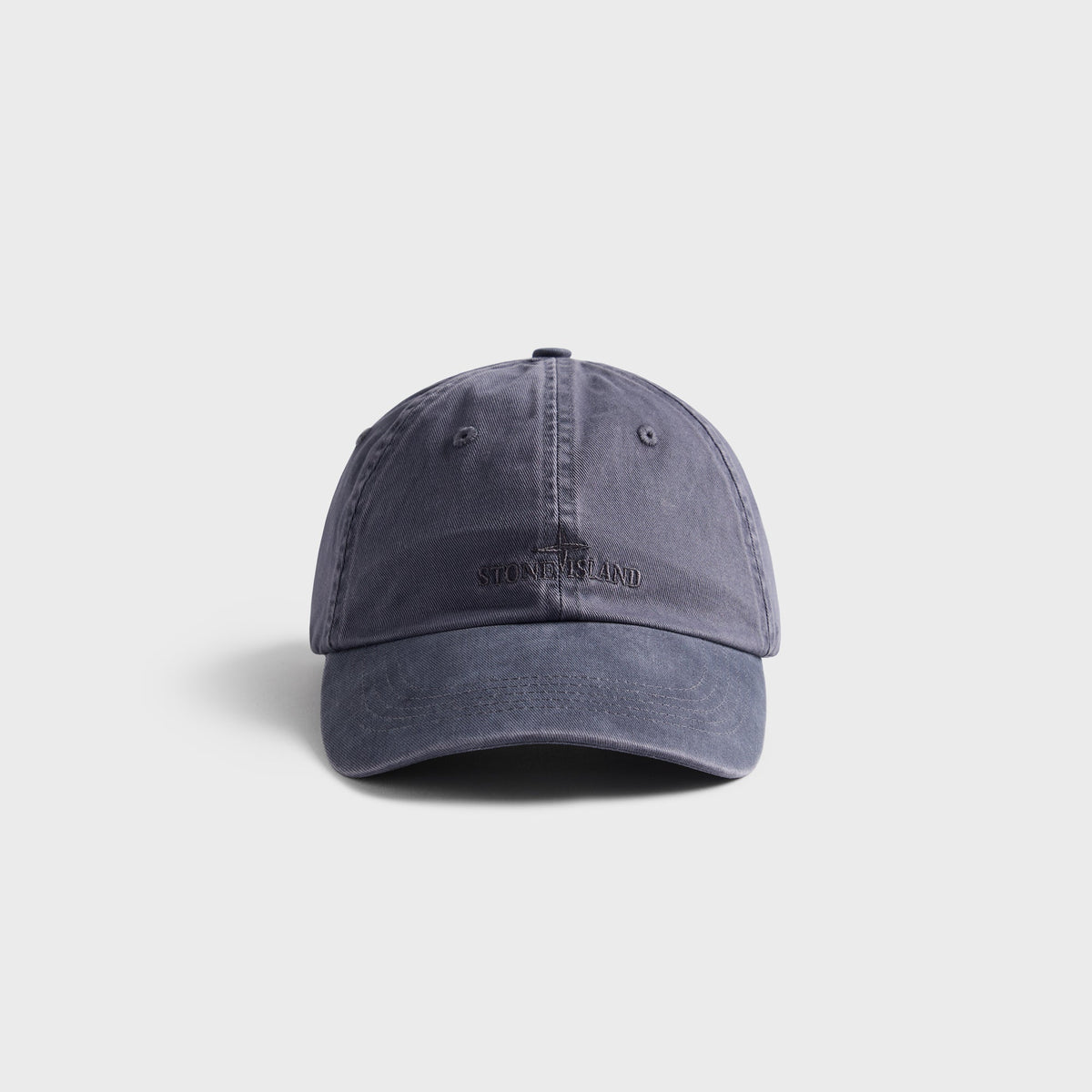 Stone Island Brushed Cotton Gabardine Cap - Blue / Grey