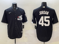 Men's Chicago White Sox Michael Jordan #45 Black Limited Player Jersey
