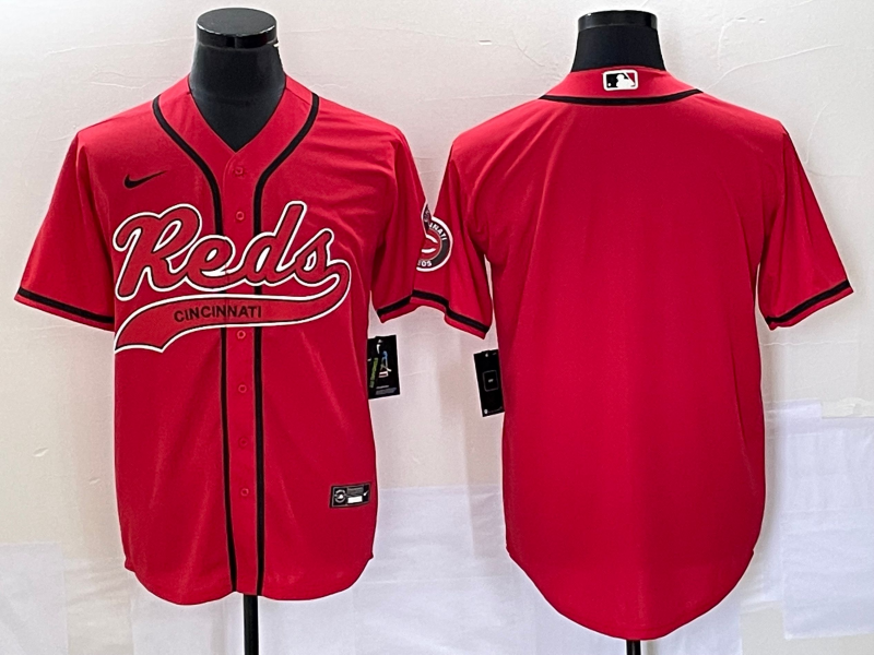 Men's Cincinnati Reds Red Replica Blank Jersey1 Joint Edition