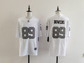 Men's Oakland Raiders Brock Bowers Jersey -  White-Silver Numbers