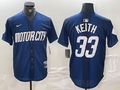 Men's Detroit Tigers Colt Keith #33 Navy 2024 City Connect Limited Jersey1