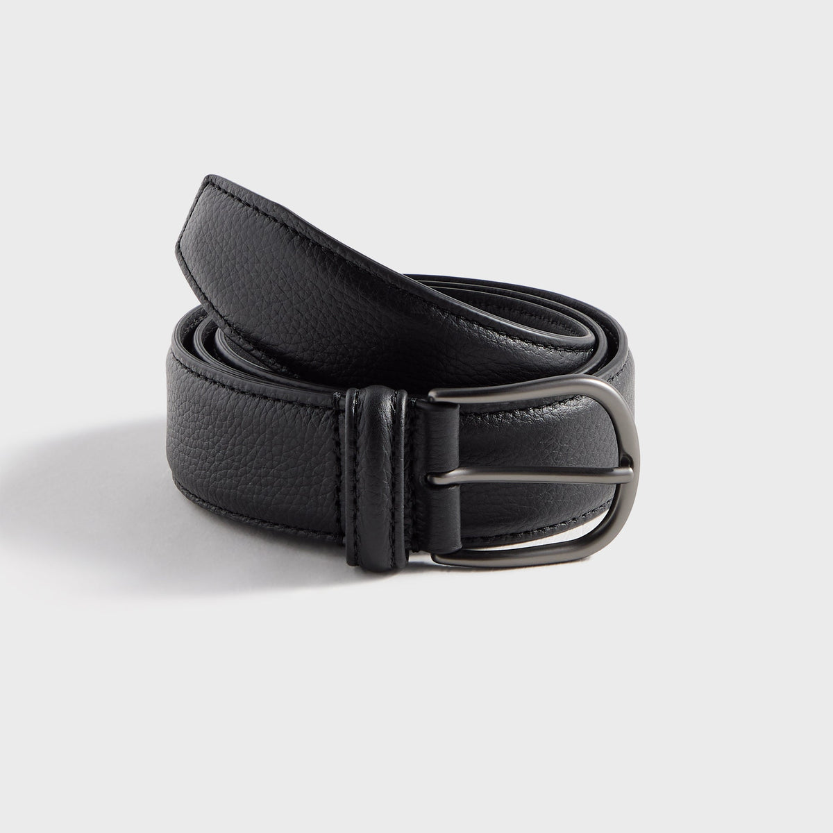 Anderson's Soft Nappa Leather Black Belt - Black