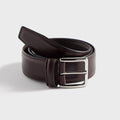 Anderson's Stitched Trimmed Brown Semi Formal Leather Belt - Brown
