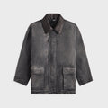 Auralee Product Dyed Organic Cotton Duck Blouson - Faded Black