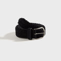 Anderson's Suede Black Woven Belt - Black