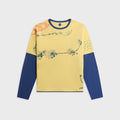 Adrian Cashmere Daisy Double Layer Tee - Yellow