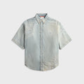 Acne Studios Mended Denim Shirt - Light Blue