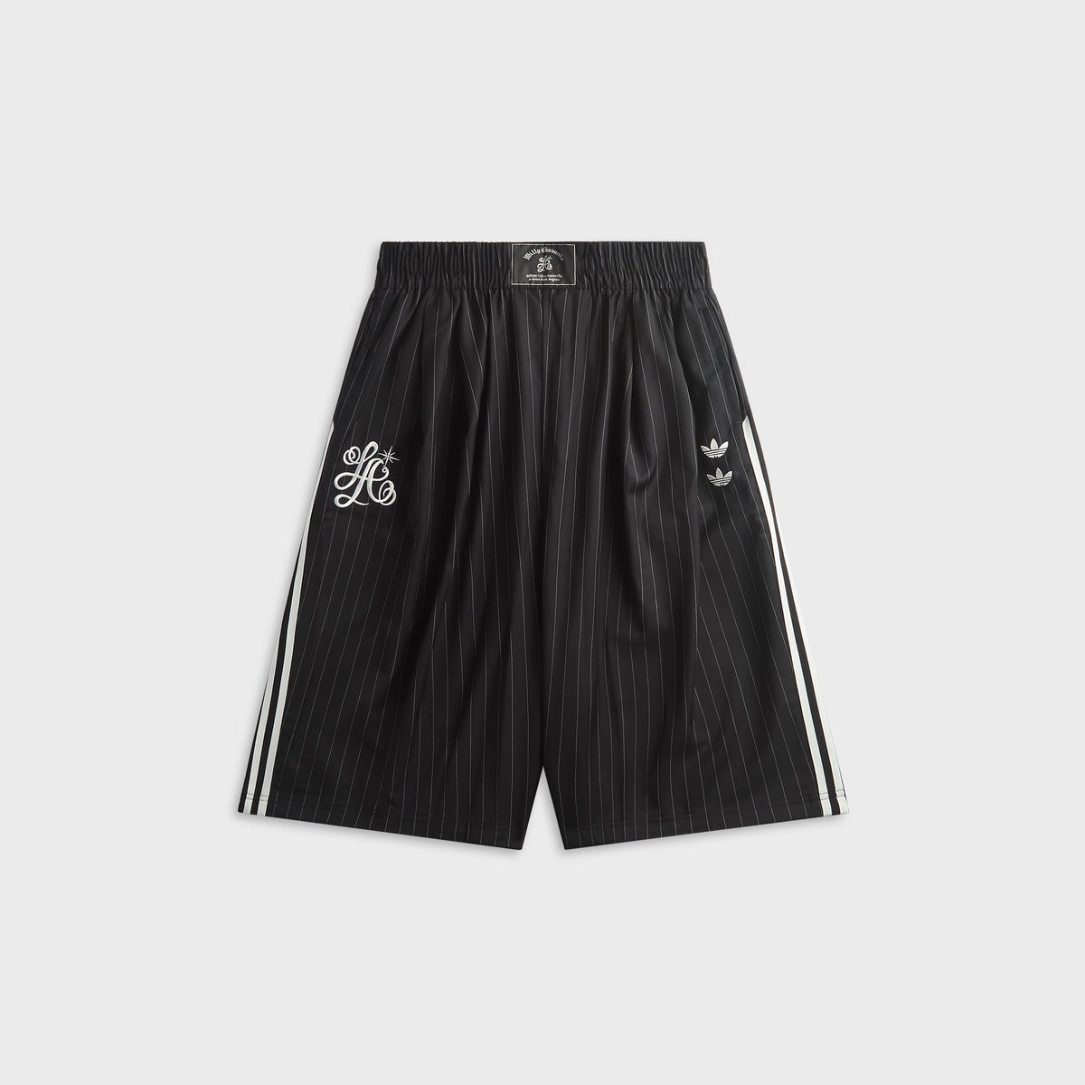 adidas x Willy Chavarria Pinstripe Long Short - Black