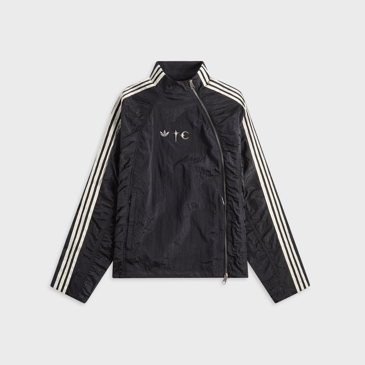 adidas x Thug Club Teamgeist Woven Track Top - Black / Silver Metallic