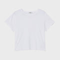 Agolde Adine Shrunken Tee - White
