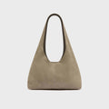 St. Agni Suede Soft Bag - Pebble