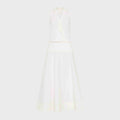 St. Agni Halter Circle Hem Dress - Off White