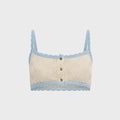 Asta Resort Carmen Bralette Top - Oyster / Sea Mist