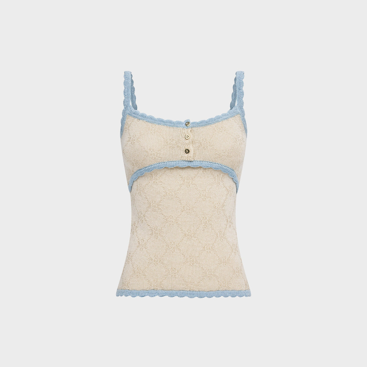 Asta Resort Carmen Tank Top - Oyster / Sea Mist