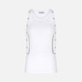 The Attico Jersey Tank Top - White
