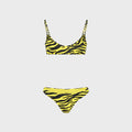 The Attico Zebra Bikini Set - Yellow