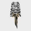 The Attico Zebra Mini Dress - Black / White