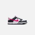 Nike GS Dunk Low - Dark Obsidian / Fierce Pink / White