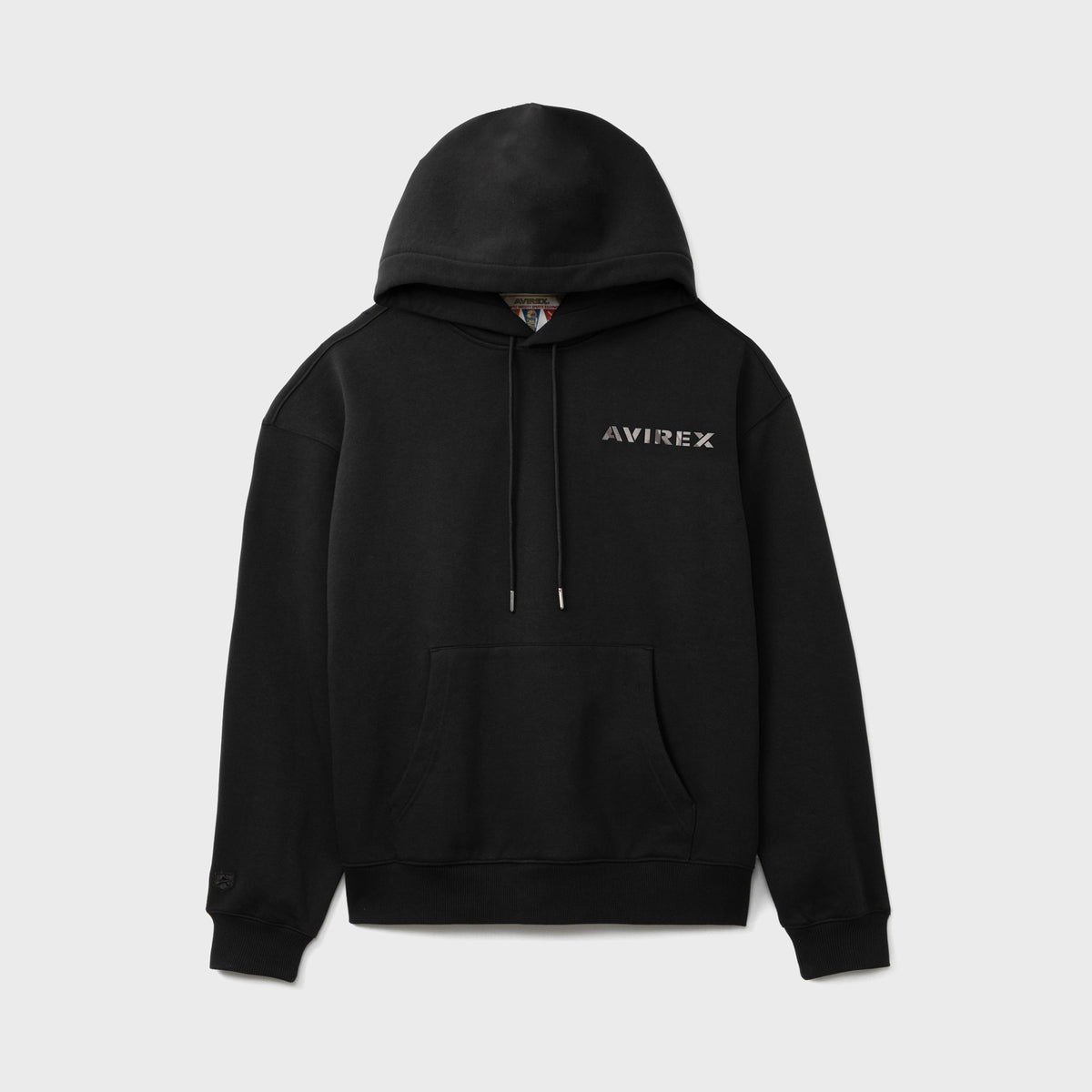 AVIREX Camo Big "A" Hoodie - Black