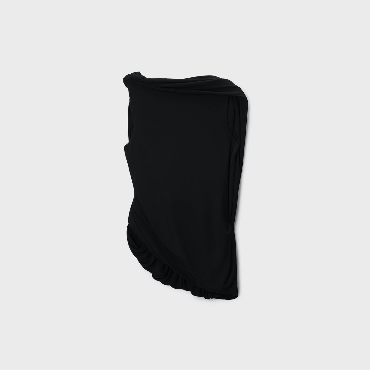 Alexander Wang Asymmetric Drapped Twisted Top - Black