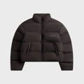Alexander Wang Jacquard Channel Cropped Puffer with Reflective Logo - Black