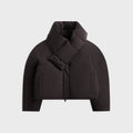 Alexander Wang Cropped Puffer with Detachable Scarf - Black