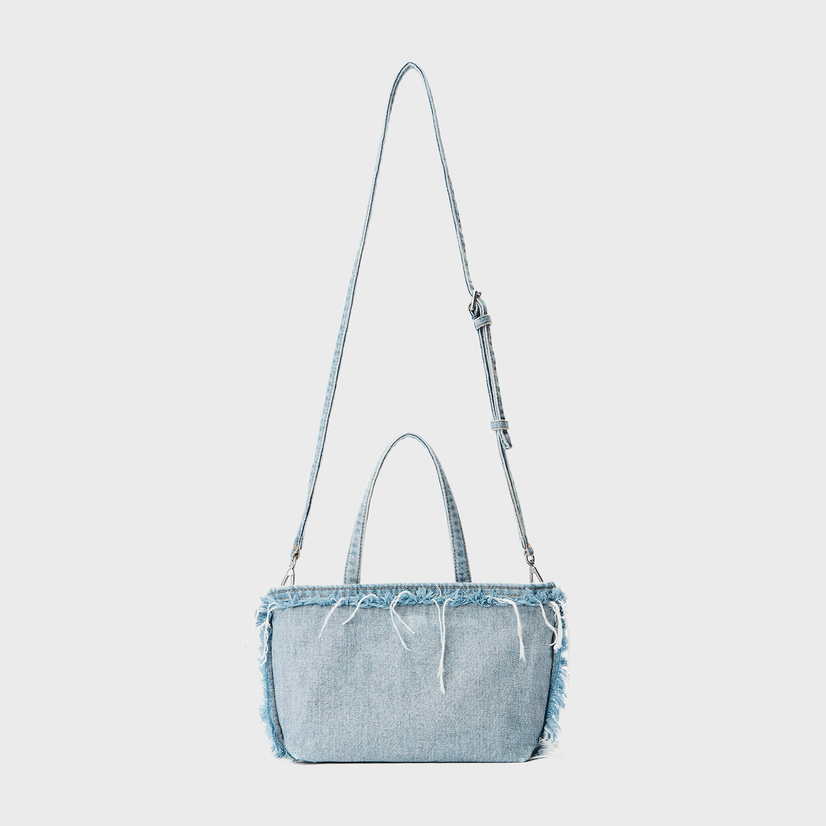 Alexander Wang Punch Denim Mini Tote Bag - Bleach Blue