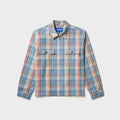 Awake NY Rivington Zip Flannel Shirt - Blue