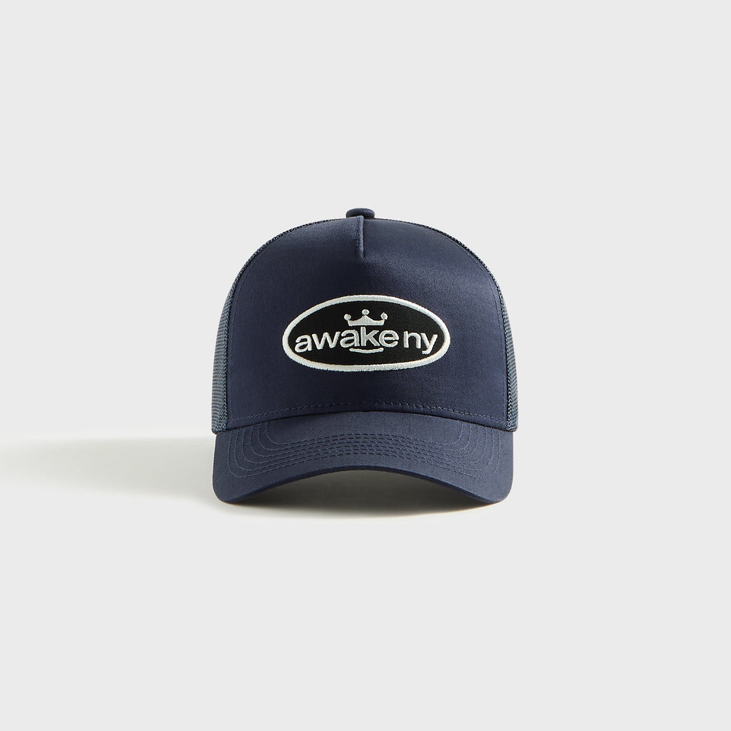 Awake NY King Logo Trucker Cap - Navy