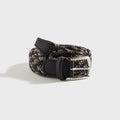 Anderson's Multi Color Woven Leather Belt - Grey / Tan / Brown