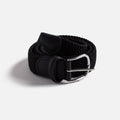 Anderson's Classic Stretch Black Woven Belt - Black