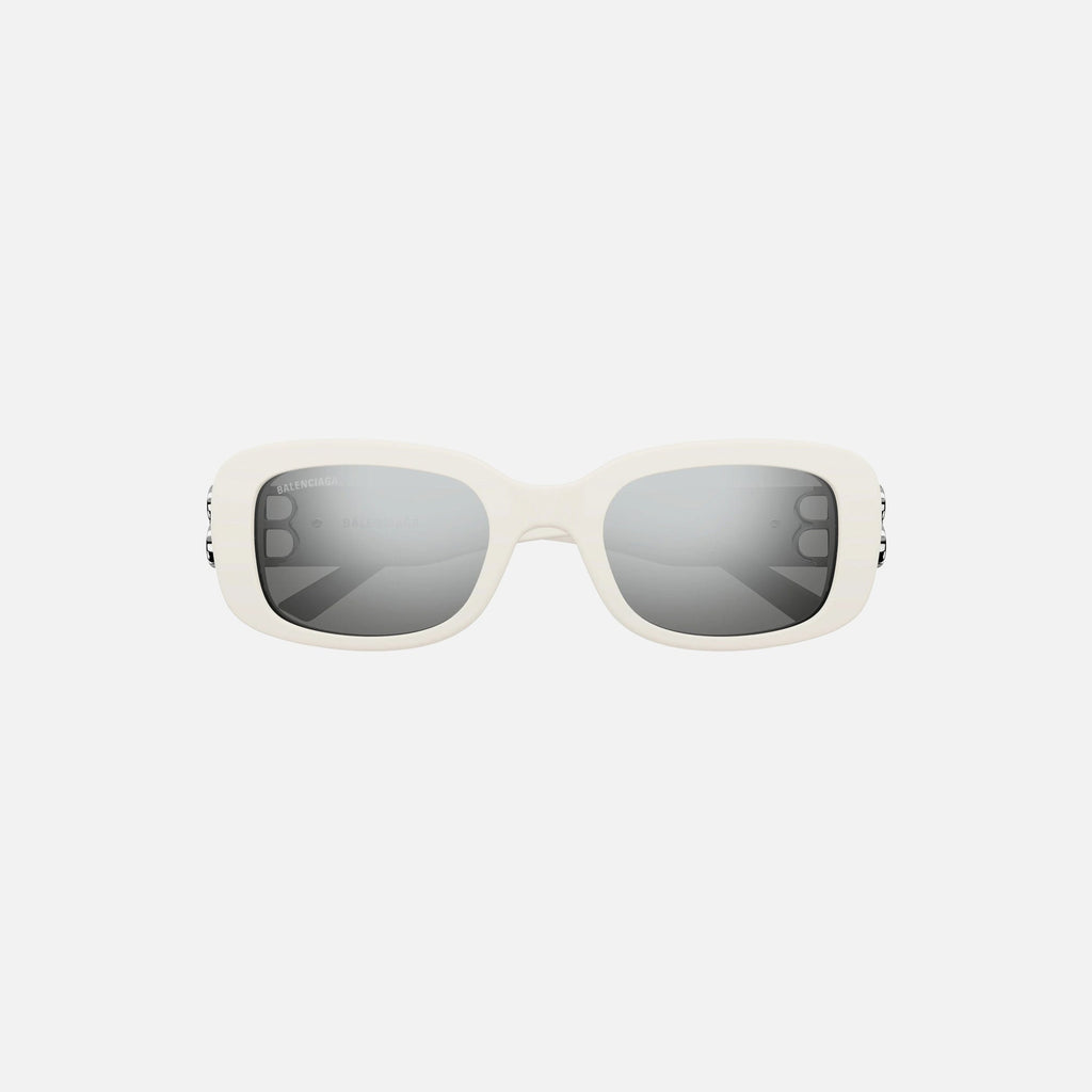 Balenciaga Acetate BB Hinge Oval Frame - White