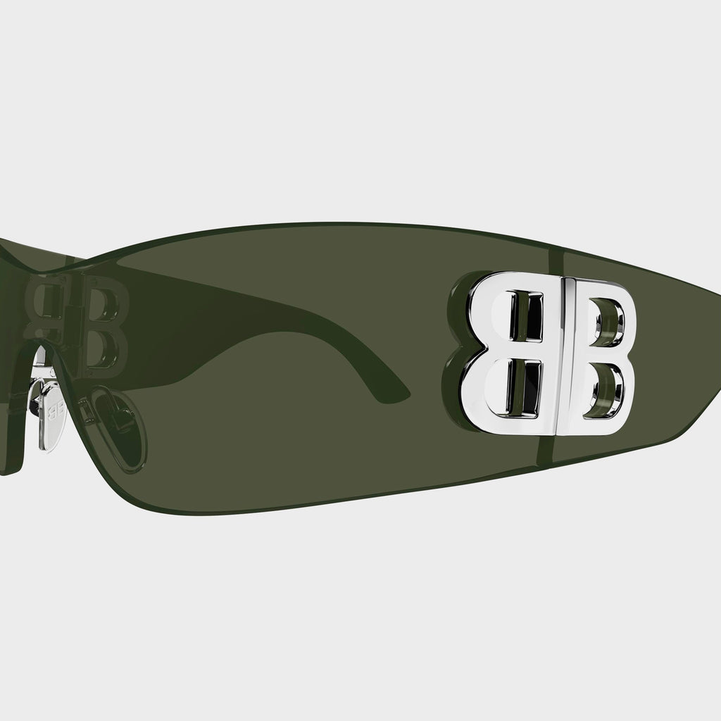 Balenciaga Mask Sunglasses - Green / Green