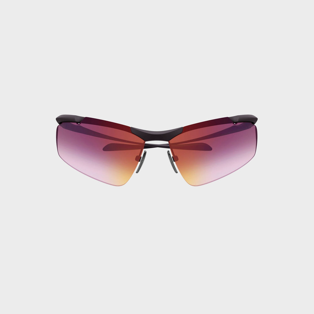 Balenciaga BB0462S Unisex Metal Sunglasses - Ruthenium / Violet