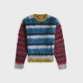 Brain Dead Blurry Lines Alpaca Crewneck Sweater - Multi
