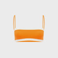 Bond Eye Reversible Fosca Crop Top - Mandarin / Coconut Bare