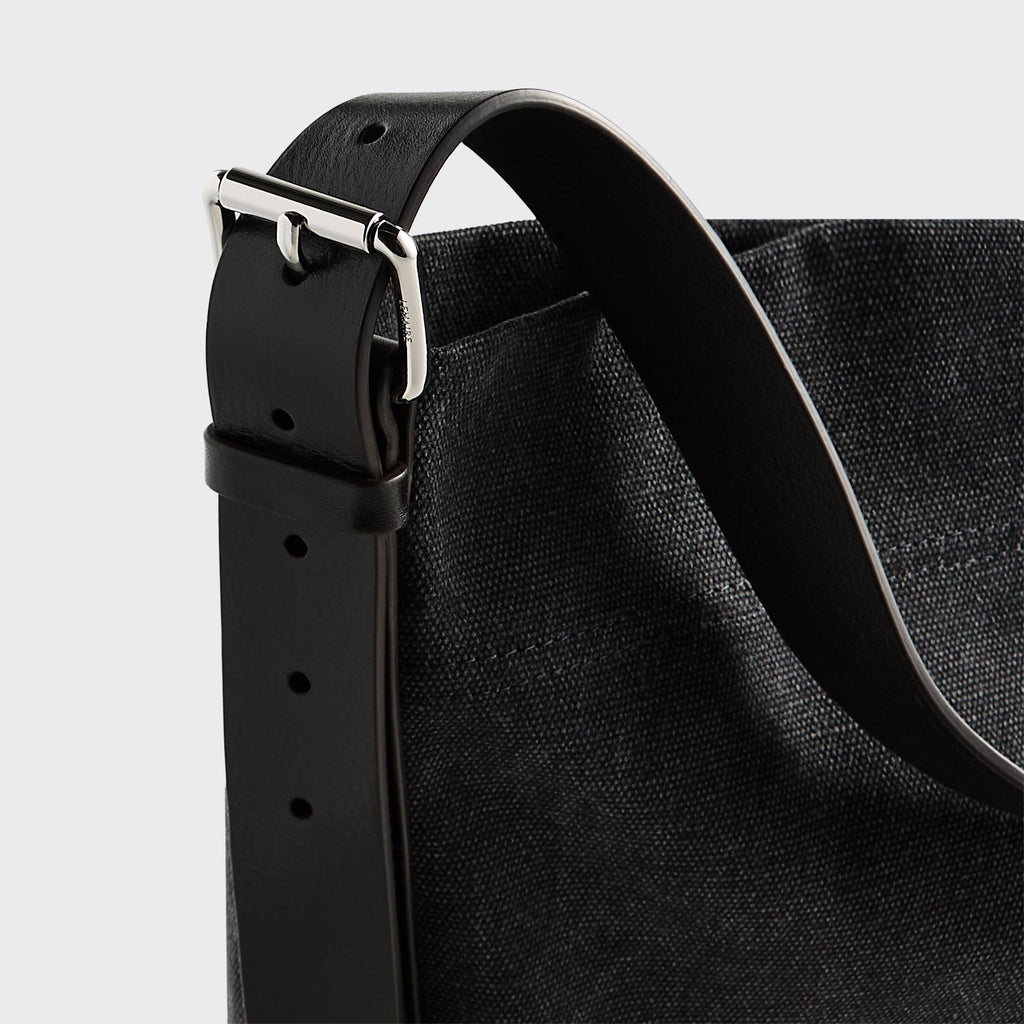 Lemaire Belted Tote Bag - Ash Black
